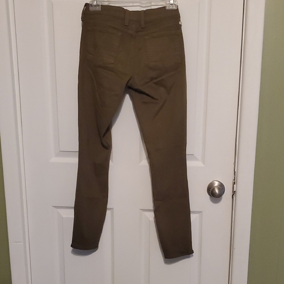 Lucky Brand Women's Brown Skinny Jeans with zippered ankles - Picture 3 of 10